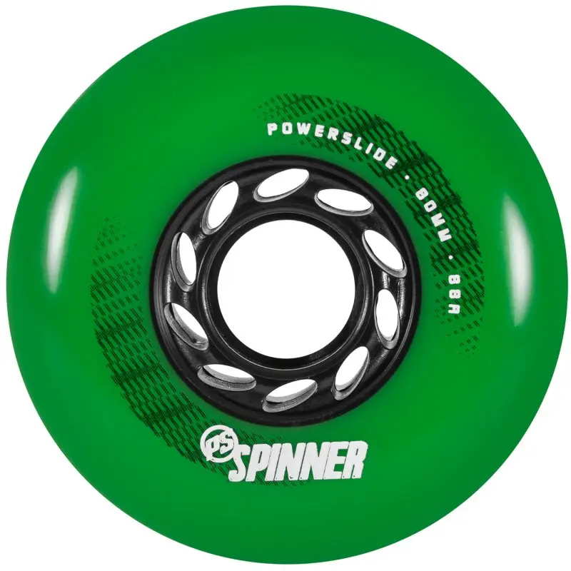 80mm Spinner Green 4 pack Skate Wielen