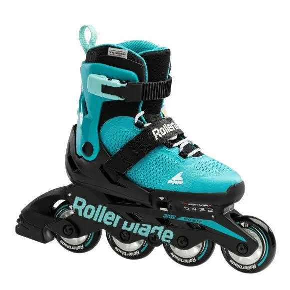 Microblade Aqua Black Verstelbare Kinderskates