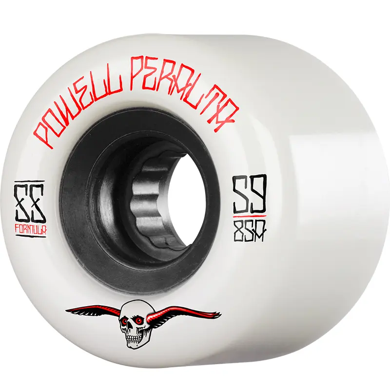 G Slides White 85A 59mm Skateboard Wielen