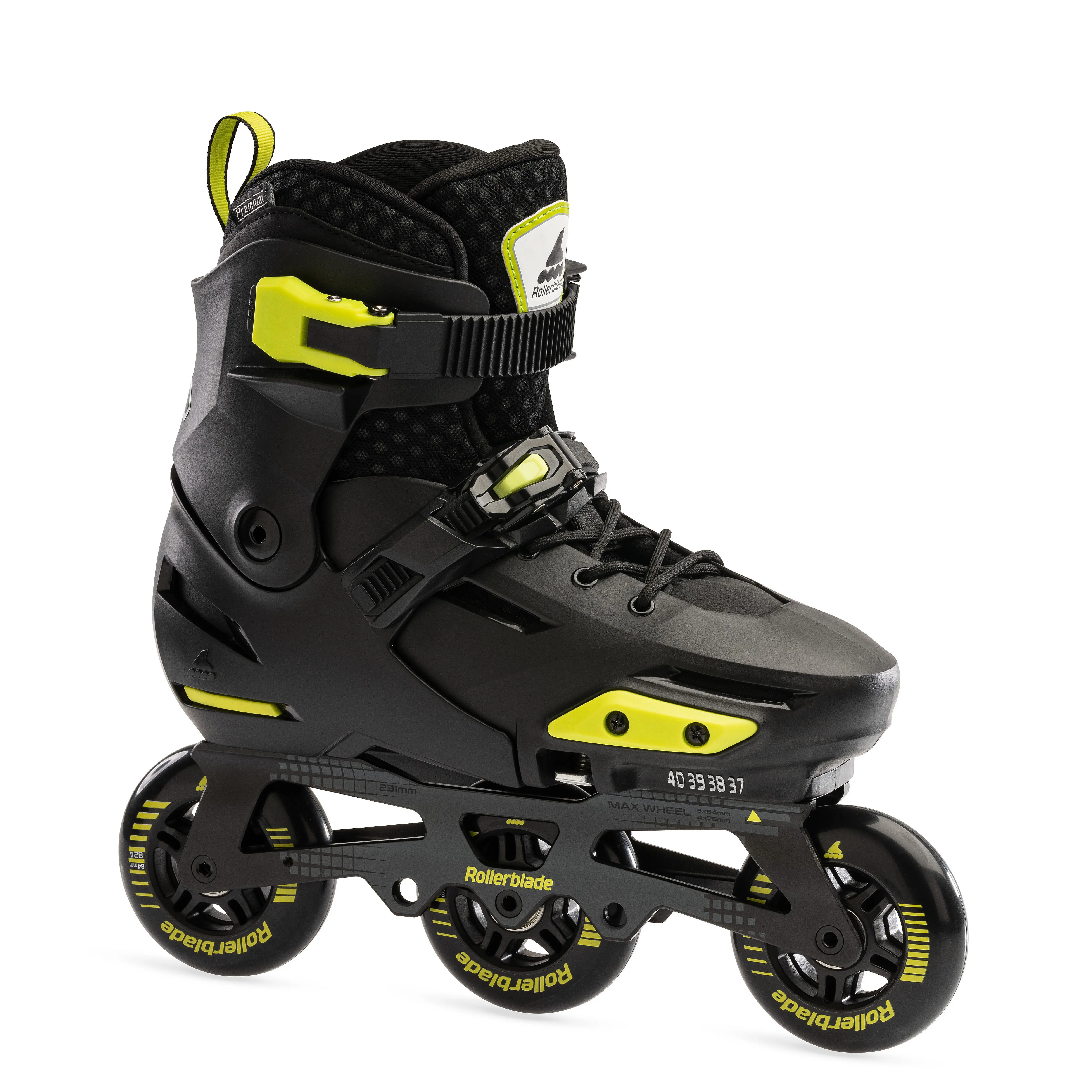 Apex 3WD Black Lime Verstelbare Kinderskates