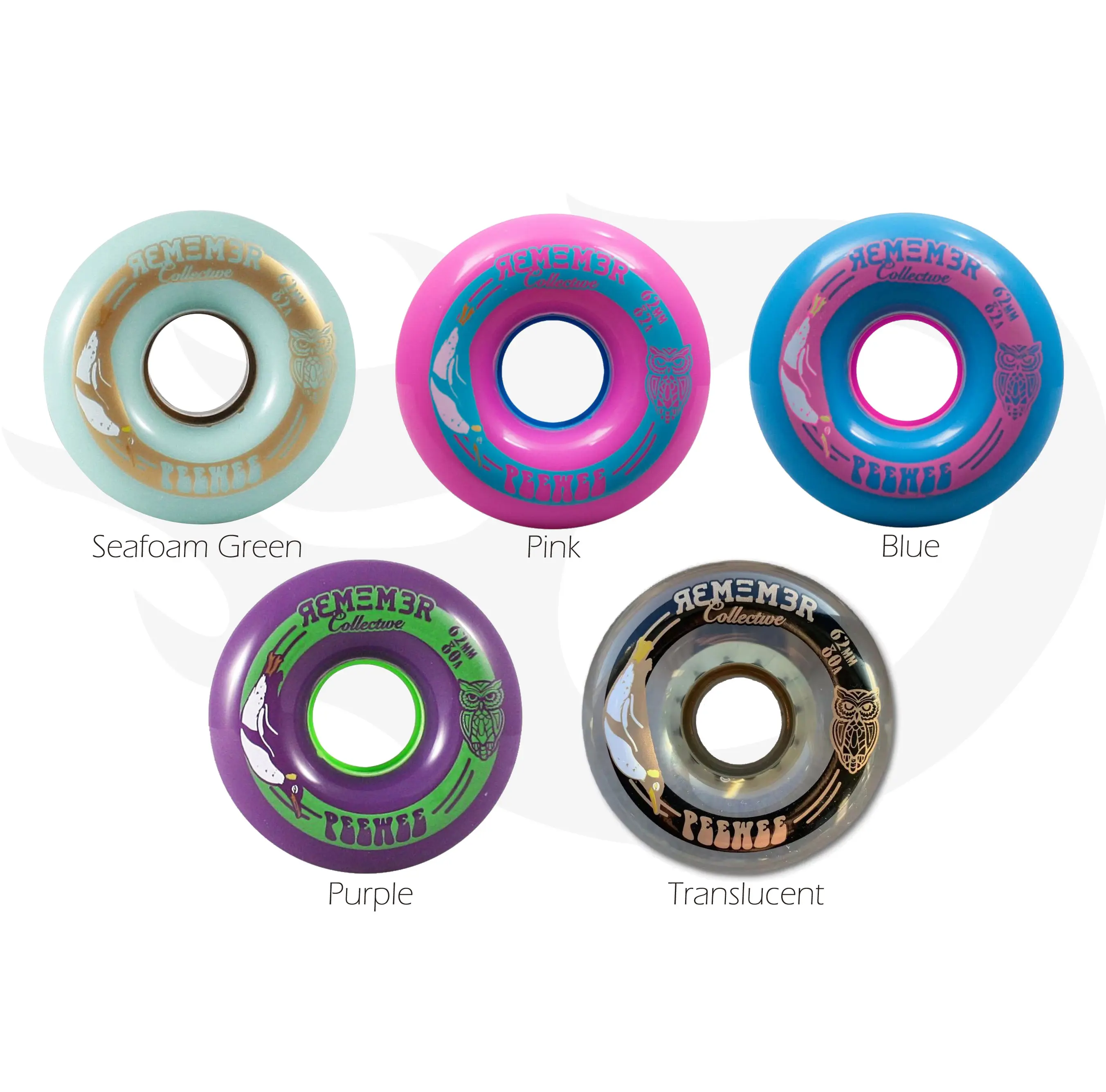 Peewee 62mm Longboard Wielen