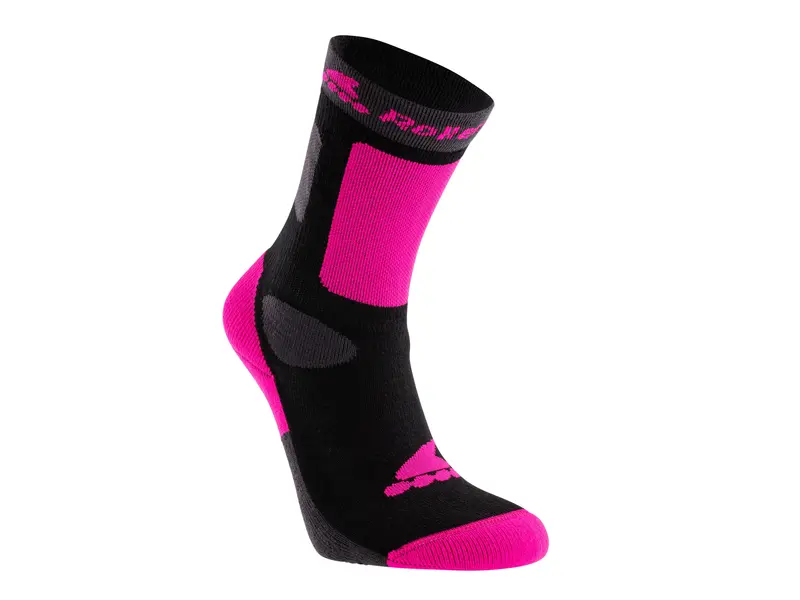 Kids Skate Socks Black/Pink - Skate Sokken