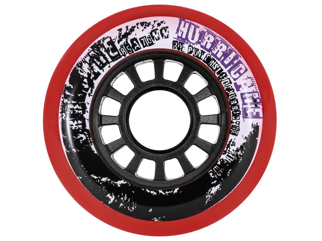 80mm Hurricane Red Skate Wielen