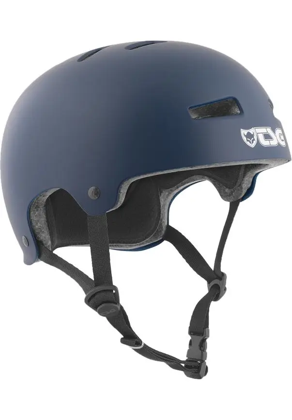 Evolution Solid Color Satin Blue Skate Helm