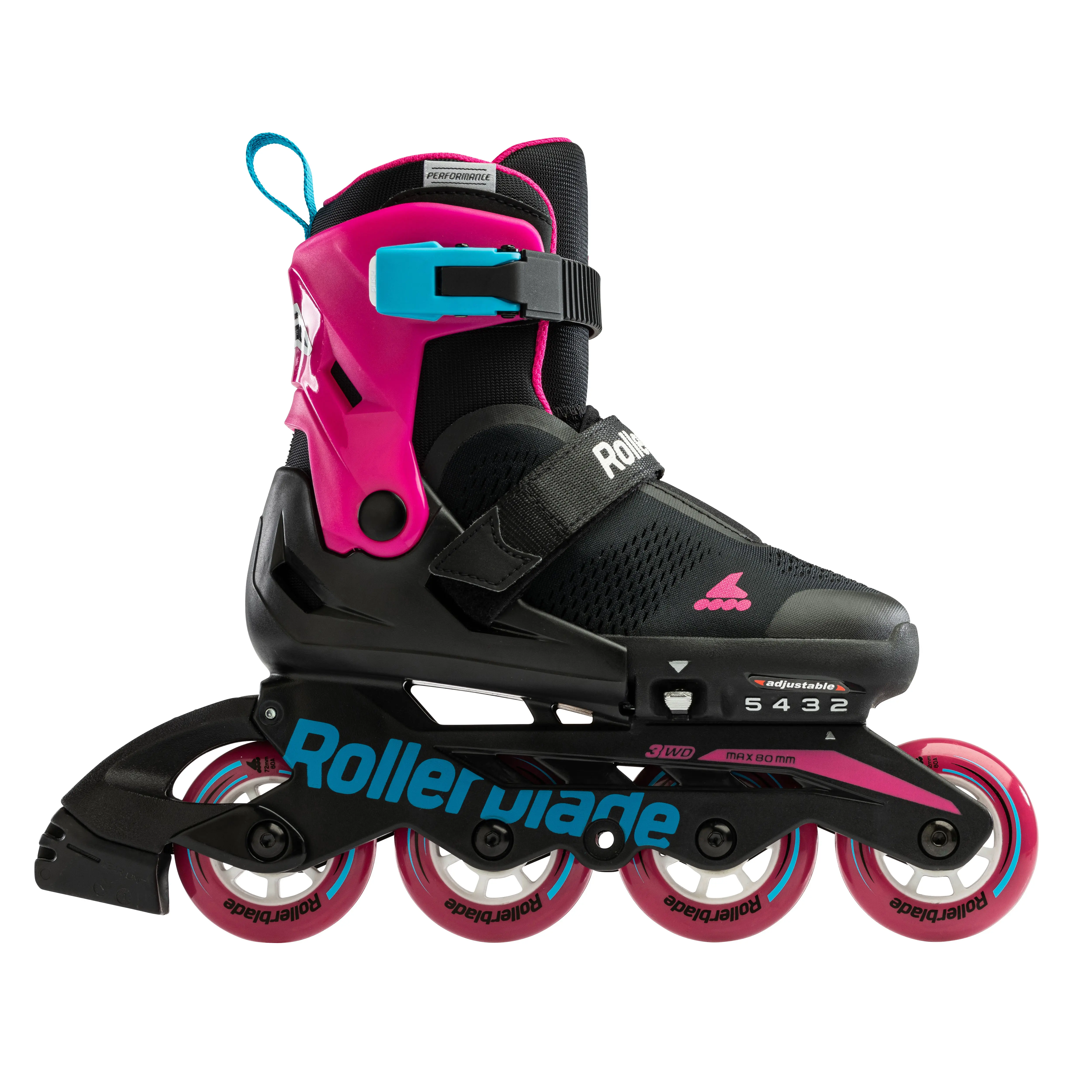 Microblade Free Black-Pink Verstelbare Kinderskates