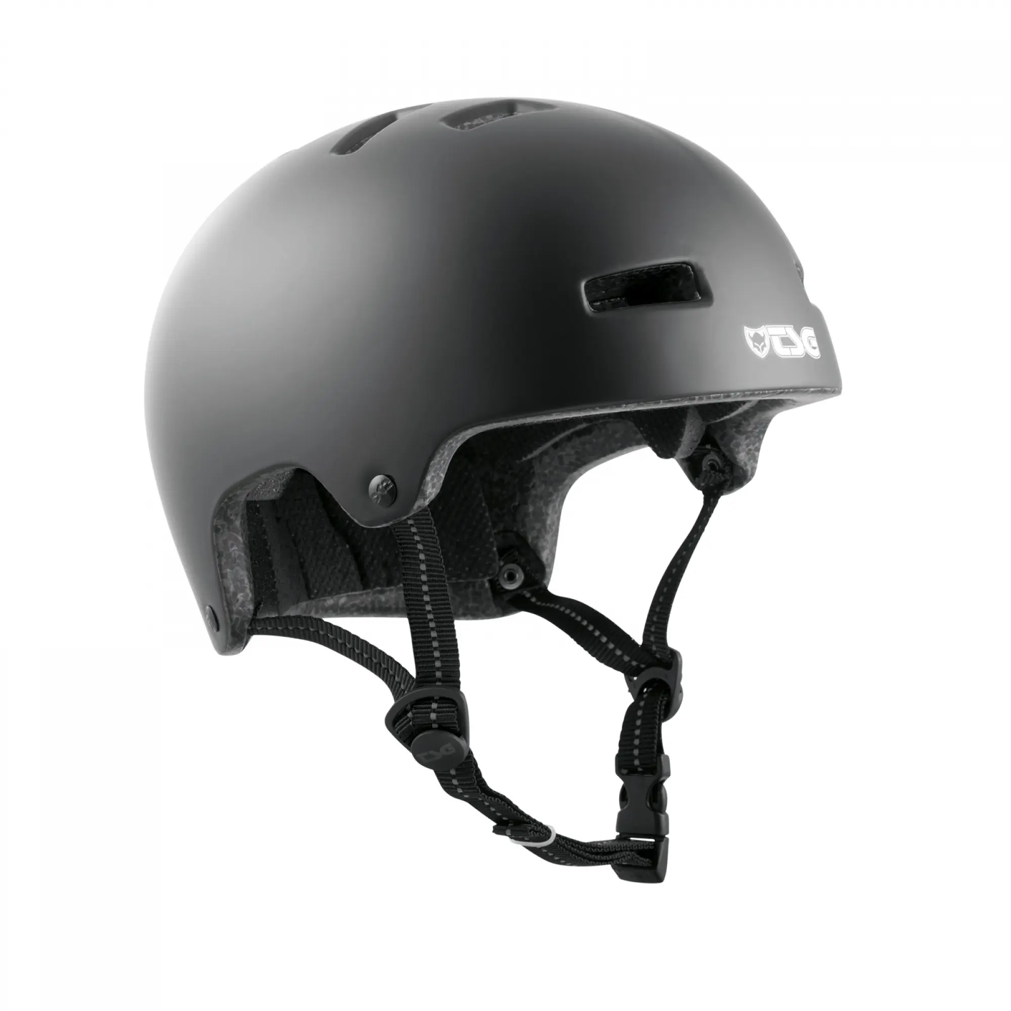 Nipper Maxi Satin Black Skate Helm