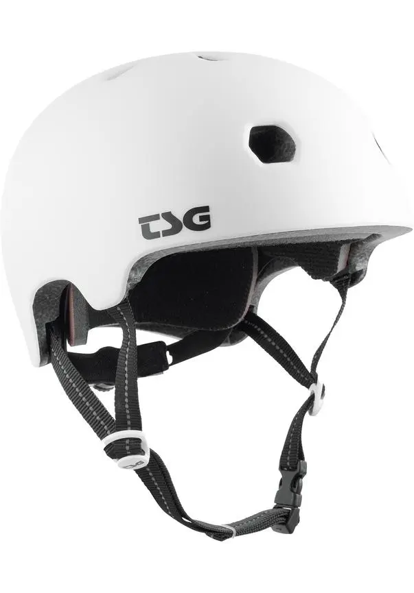 Meta Solid Satin White Skate Helm