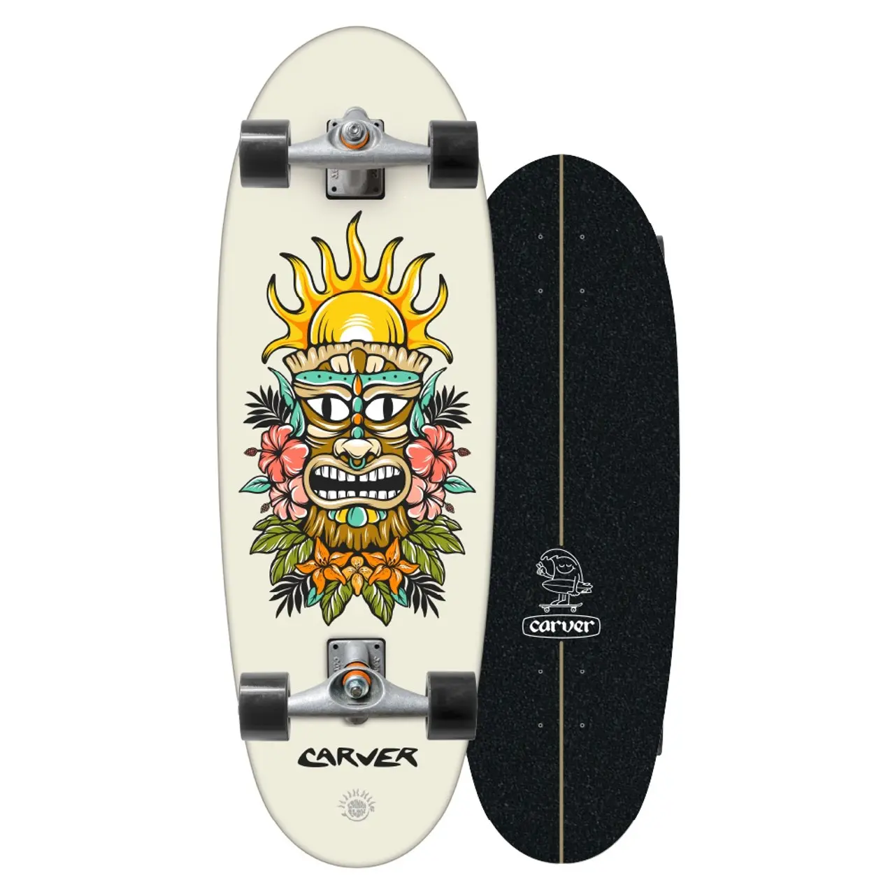 Tiki Sunrise 28 Mini Surfskate Complete