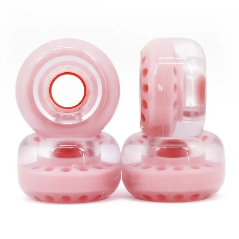 Transparant Pink 62mm 80A - Rolschaats Wielen