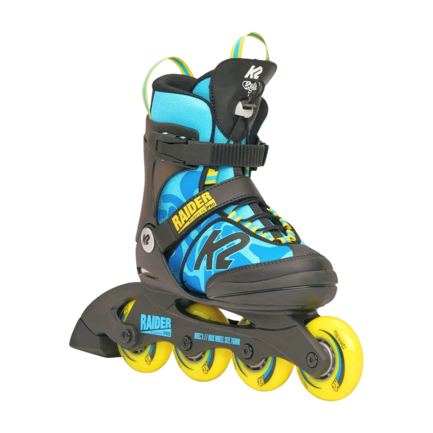 Raider Pro Blue Yellow - Verstelbare Kinderskates