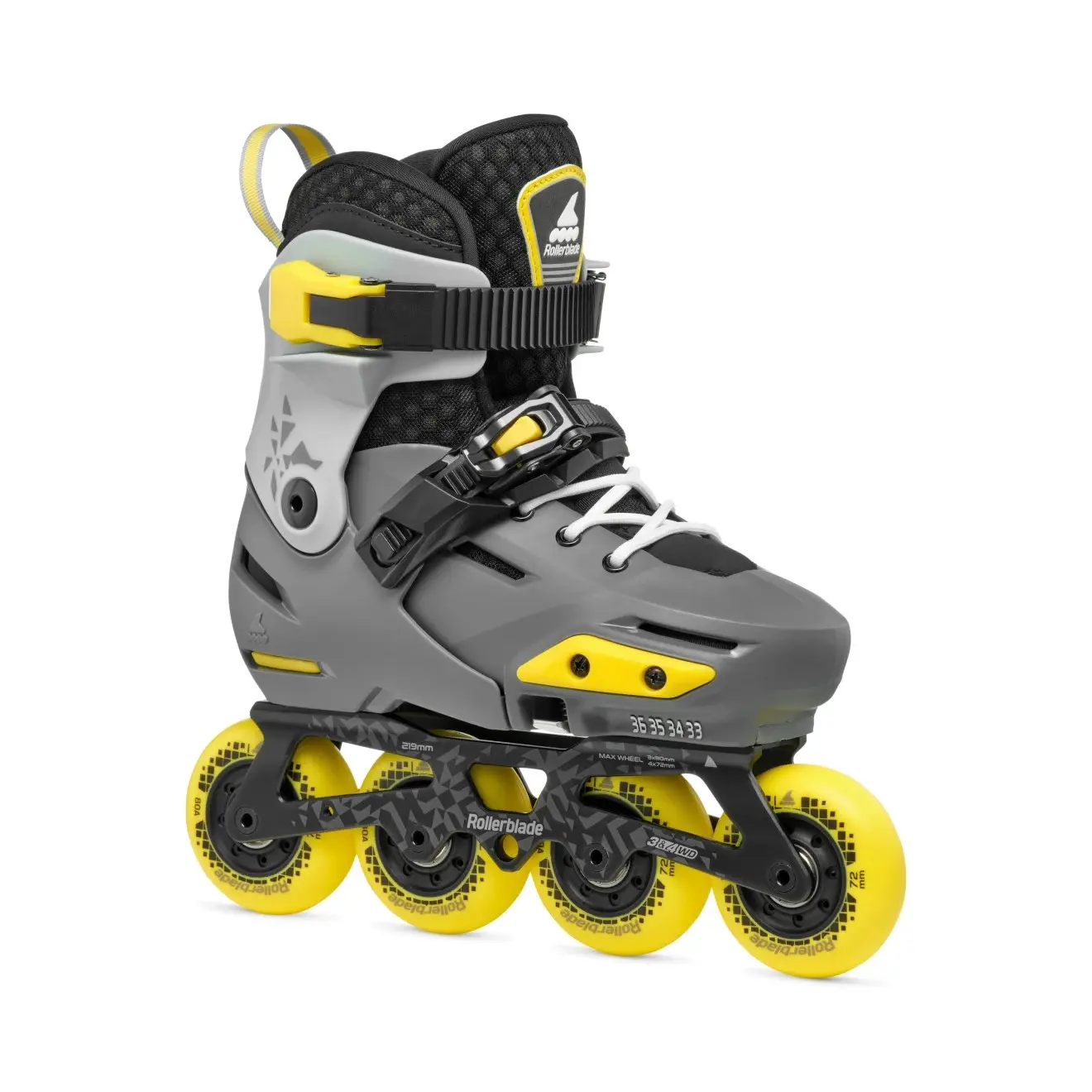 Apex Charcoal Yellow - Verstelbare Kinderskates