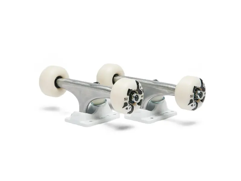 Component Pack 5.25 Raw/White - Skateboard Setup