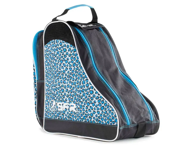 Designer Ice & Skate Bag Blue Leopard - Schoudertas