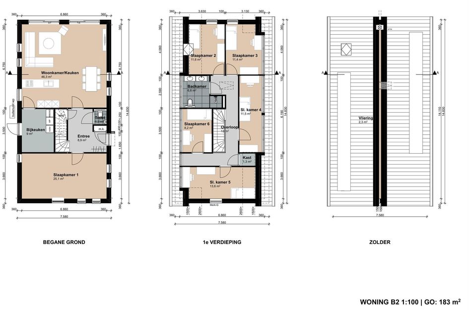 Emmastraat 26 en 28 Groot-Ammers