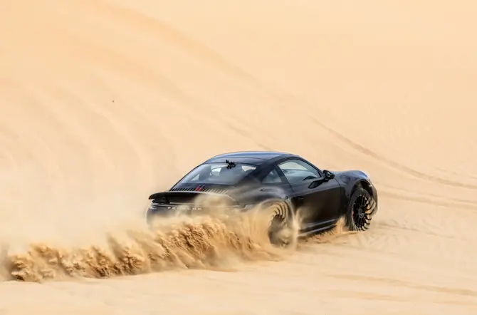 Porsche 911 Dakar vooraankondiging