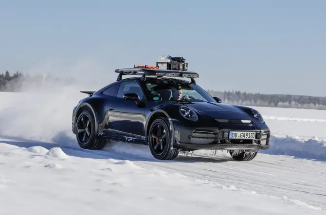 Porsche 911 Dakar vooraankondiging