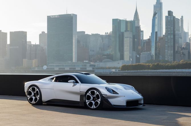 Porsche Mission S foto collage