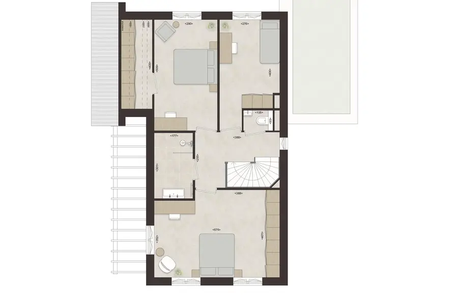 F60 - Vrijstaande villa met uitbouw, bouwnummer 36