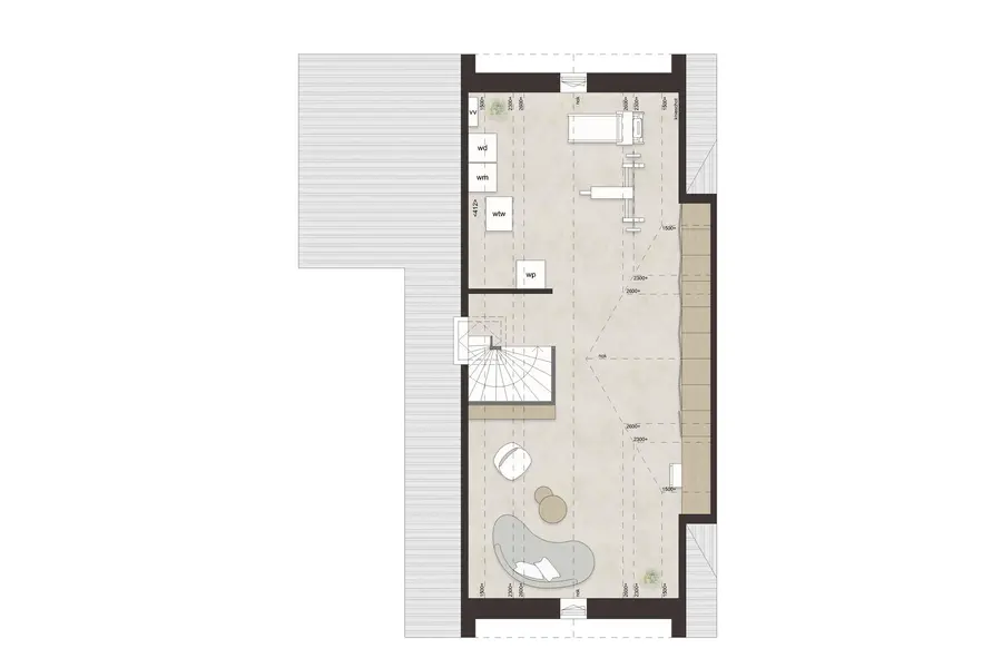 F60 - Royale hoekwoning dwarskap en uitbouw, bouwnummer 37