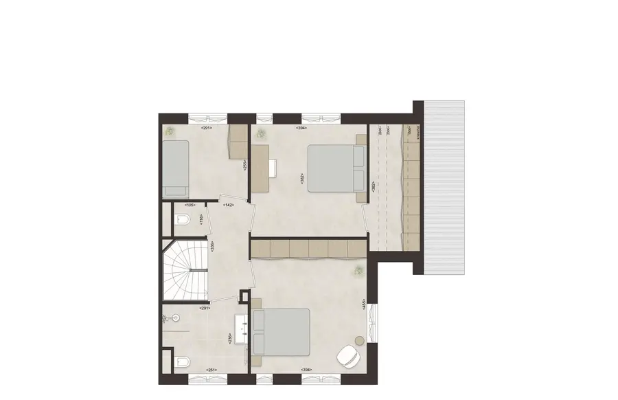 L72 - Royale hoekwoning dwarskap en uitbouw, bouwnummer 51