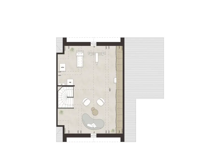 L72 - Royale hoekwoning dwarskap en uitbouw, bouwnummer 51