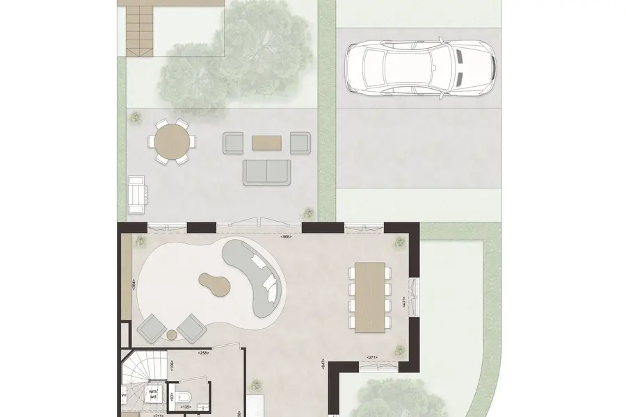 L72 - Royale hoekwoning dwarskap en uitbouw, bouwnummer 51