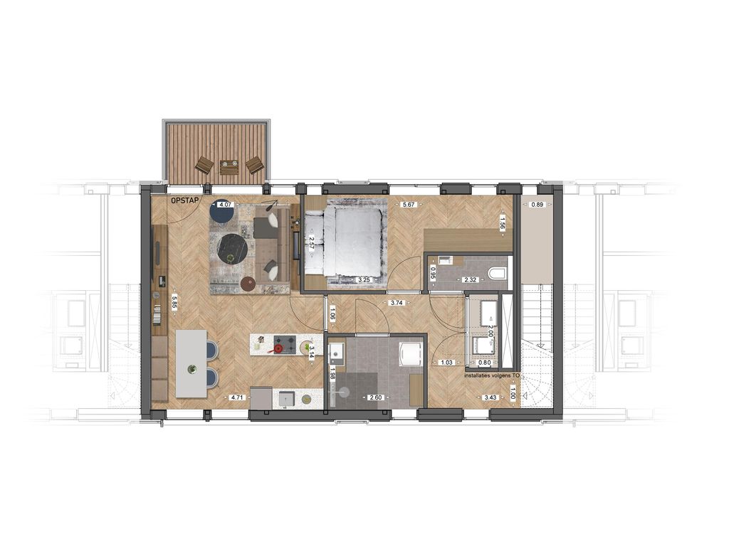 Stadswoning Hoog, Bouwnummer 105, GOUDA