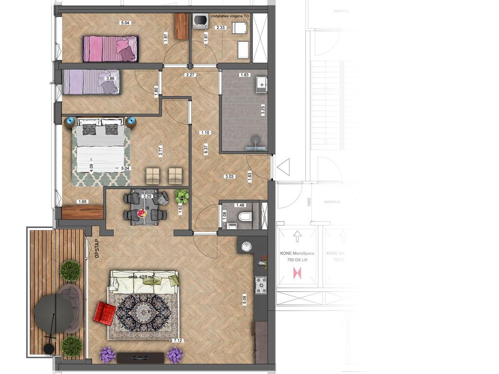 Appartement L2, Bouwnummer 60, GOUDA