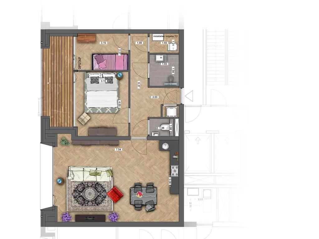 Appartement M3 , GOUDA