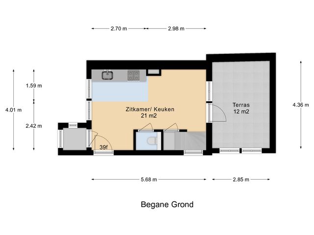 Hoge Gouwe 39F, Bouwnummer 7, GOUDA