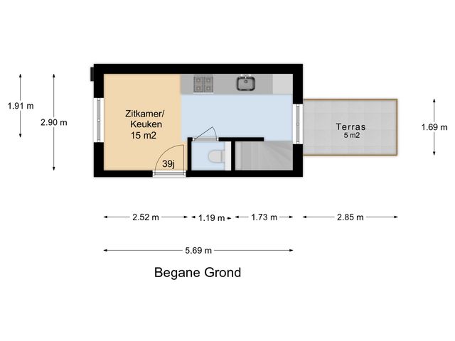 Hoge Gouwe 39J, Bouwnummer 10, GOUDA