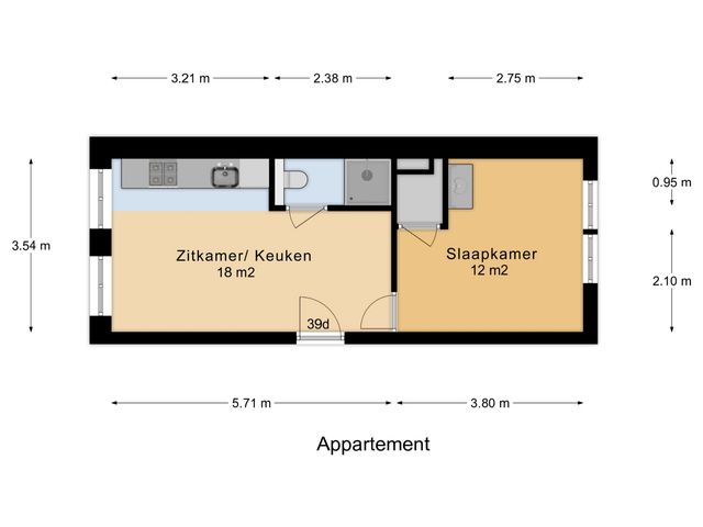 Hoge Gouwe 39D, Bouwnummer 5, GOUDA