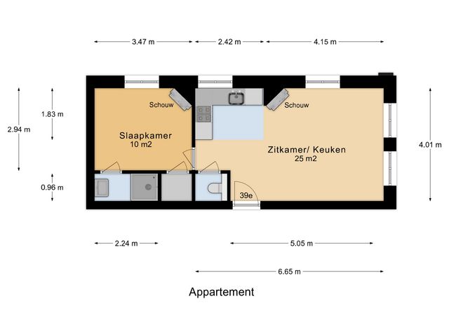 Hoge Gouwe 39E, Bouwnummer 6, GOUDA