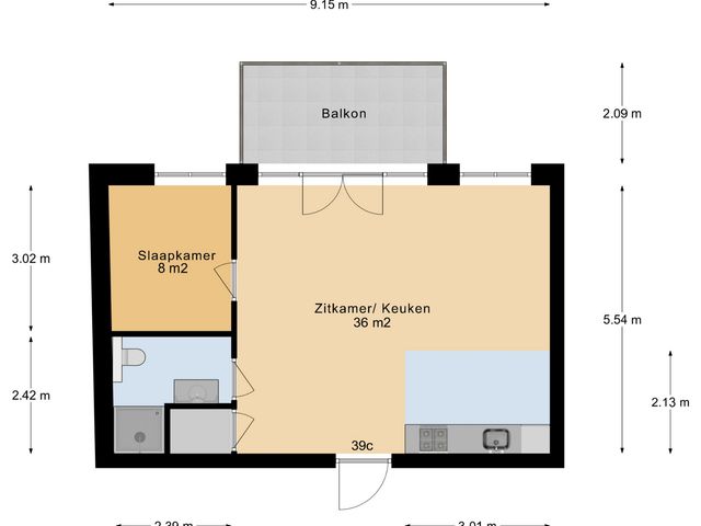 Hoge Gouwe 39C, Bouwnummer 4, GOUDA