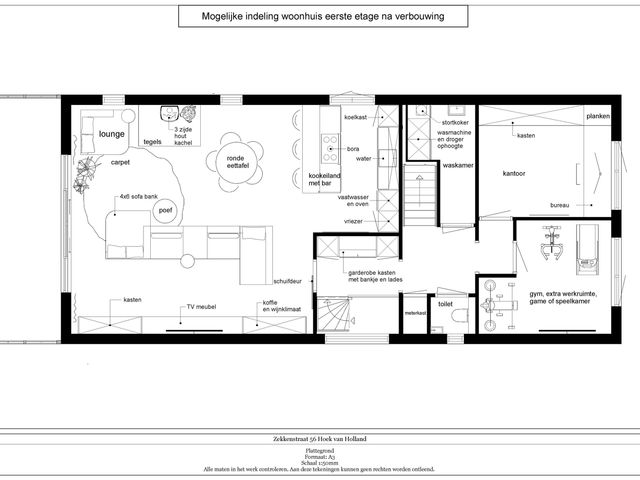 Plattegrond van Zekkenstraat 56