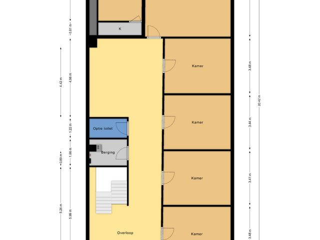Plattegrond van Zekkenweg 52B