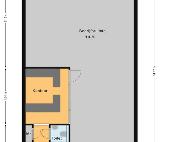 Plattegrond van Vlotlaan 216