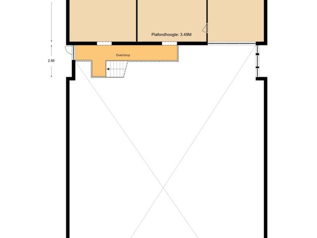 Plattegrond van Tiendweg 2M
