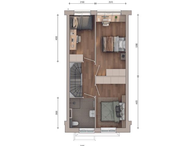 Plattegrond van Familiewoning, Bouwnummer 223