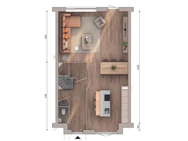 Plattegrond van Herenhuis, Bouwnummer 242