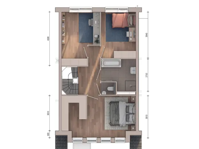 Plattegrond van Herenhuis, Bouwnummer 242