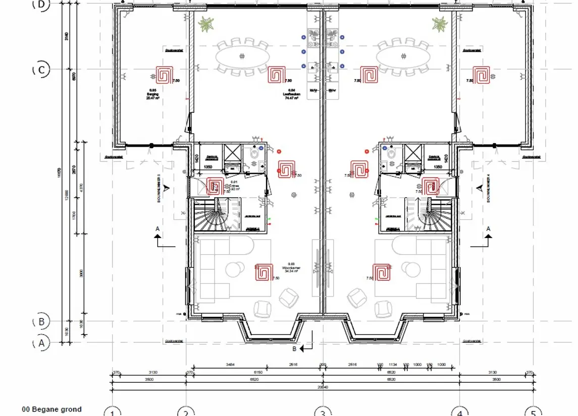 Riante Dubbele villa's, Bouwnummer 1