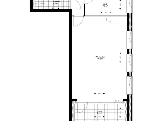 Plattegrond van E, Bouwnummer 9