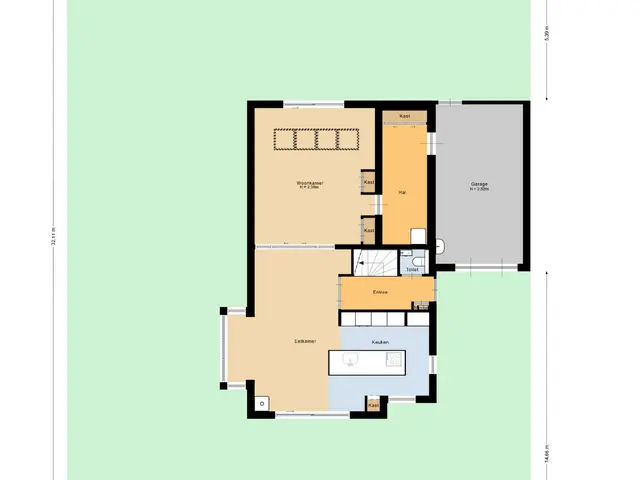 Plattegrond van De Linge 26