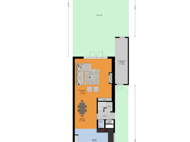 Plattegrond van Henk Nijlandstraat 36