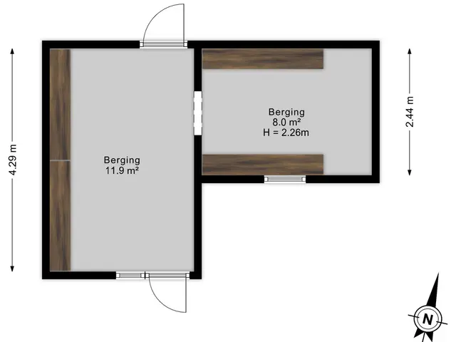 Plattegrond van Eikenlaan 5