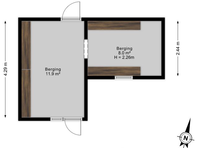 Plattegrond van Eikenlaan 5