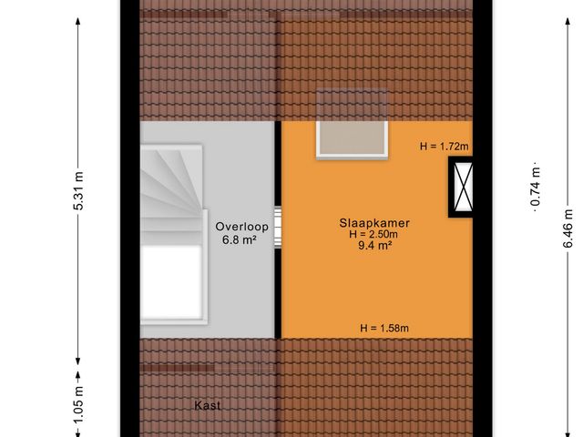 Plattegrond van Pompe v Meerdervoortstraat 18