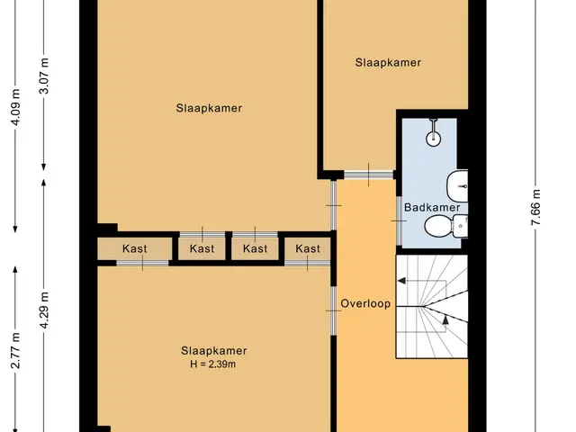 Plattegrond van van der Kest Wittensstraat 8