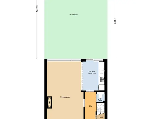 Plattegrond van van der Kest Wittensstraat 8